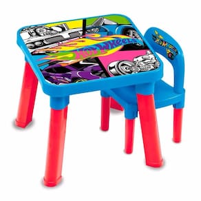 Mesa com Cadeira para Atividades - Hot Wheels - Fun Divirta-se