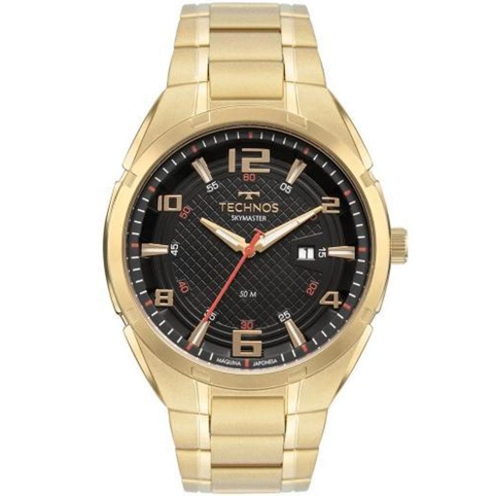 Relógio Masculino Technos Skymaster Aço Dourado 2117LEA/1P