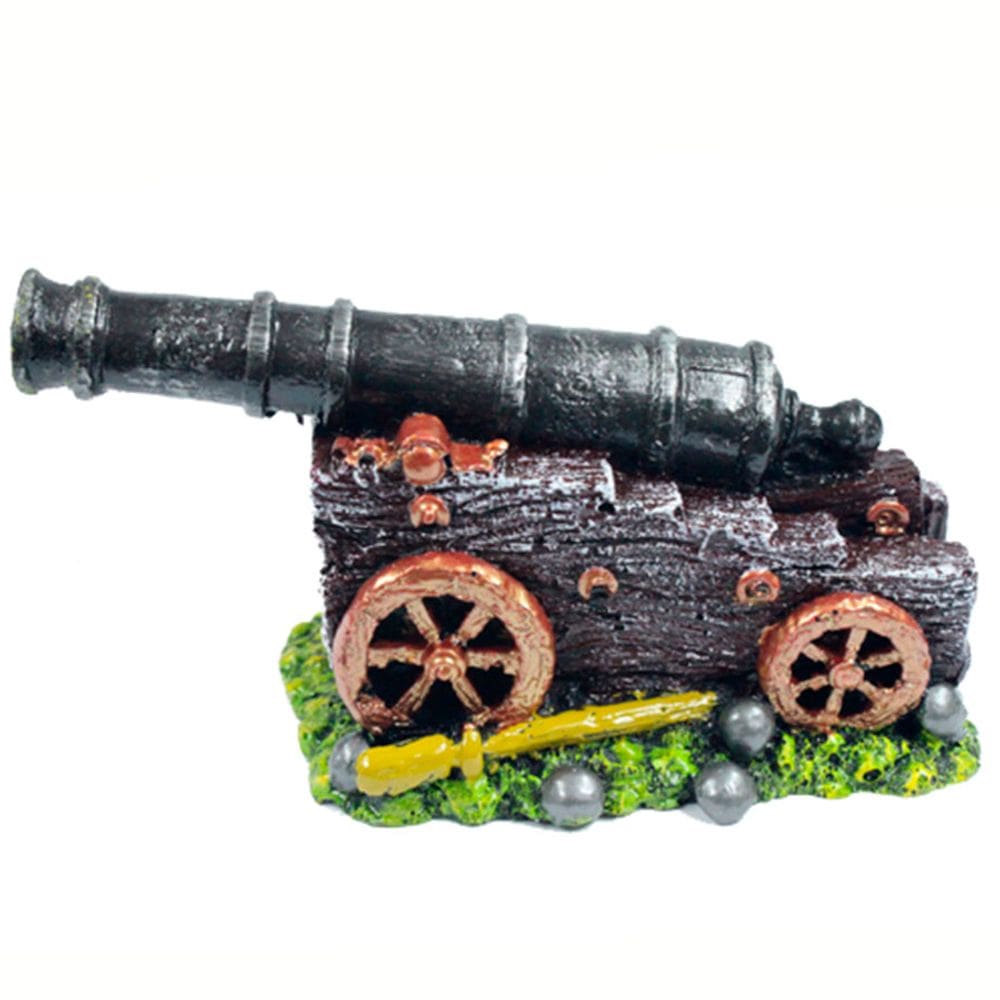 Enfeite Para Aquário- Canhão Naval D08