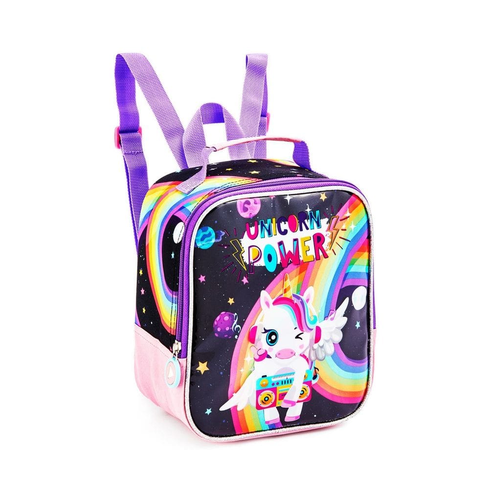 Lancheira Térmica Unicórnio Arco Íris Lancheira Fashion