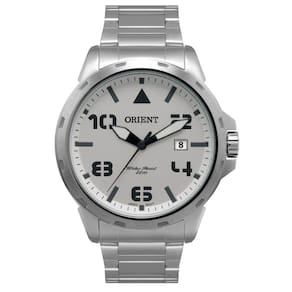Relógio Orient Masculino Prata Branco Mbss1195a S2sx