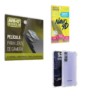Película De Câmera E Tela Samsung S21Plus Com Capa Antishock