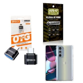 Kit Usb Para Tipo C + Capinha Motorola G32 + Película 3D