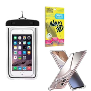 Capinha Moto E22 + Capa A Prova Dágua + Película Nano 9D
