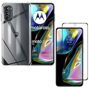 Capa Capinha Moto G82 + Película De Vidro 3D Blindada