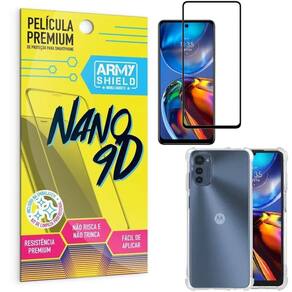 Capa Capinha Moto E32 Anti Shock + Película Nano Cerâmica 9D