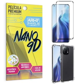 Capa Capinha Mi 11 Anti Shock + Película Nano Cerâmica 9D
