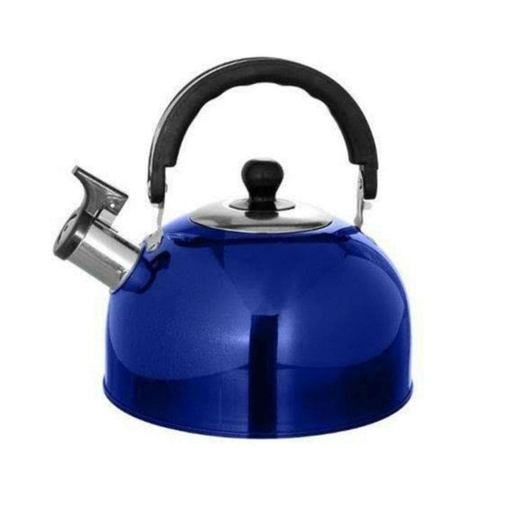 Chaleira Inox Color Com Alça E Bico Com Apito 2L Para Água Café Chá