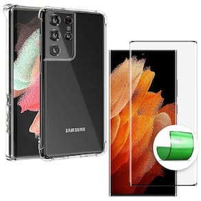 Capa Capinha + Película 9D Cerâmica Samsung S22 Ultra