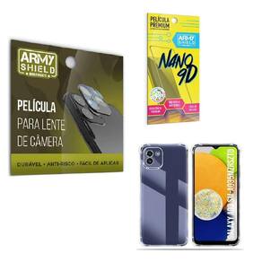 Película De Câmera E Telasamsung A03 + Capinha Anti Shock