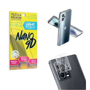 Kit Capinha Moto G13 + Película De Câmera + Película 9D