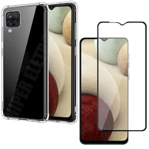 Capa Capinha Samsung A12 + Película De Vidro 3D Blindada