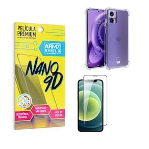 Capa Moto Edge 30 Neo Anti Shock + Película Nano Cerâmica 9D