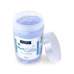 Pote Gel Cola Transparente Ultra Fixação Penteado 1Kg Yelsew