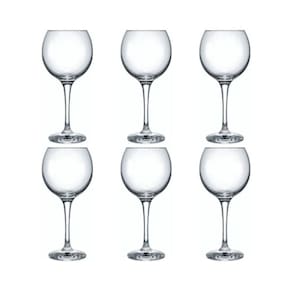 Jogo 6 Cálices Celebra Drink 20cm Vidro 400ml - Nadir