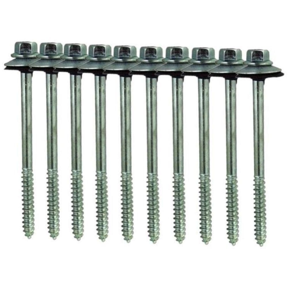 Kit 10 Parafuso Para Telha Com Arruelas 5/16``X85 Mm