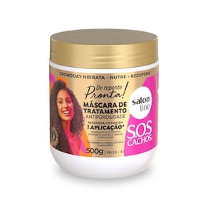 Máscara Cronograma Capilar Tratamento Cachos 500g Salon Line