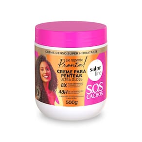 Creme Pentear Ultra Gloss Cachos Definidos 500g Salon Line