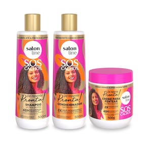 Kit Shampoo + Condicionador + Creme Ultra Gloss Salon Line