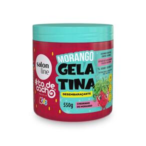 Gelatina Kids Hidratação Antifrizz Morango 550g, Salon Line