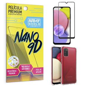 Capinha Samsung A03 S Anti Shock + Película Nano Cerâmica 9D
