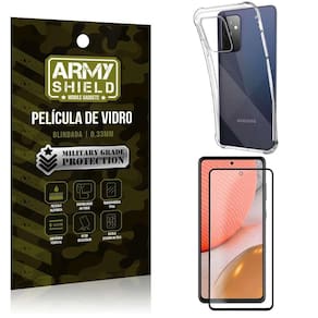 Capa Capinha Samsung A72 Anti Shock + Película De Vidro 3D