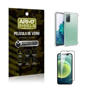 Capa Capinha Samsung S20 Anti Shock + Película De Vidro 3D