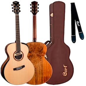 Violão Cort Maciço Cut Craft Limited C/ Hard Case & Lr Baggs