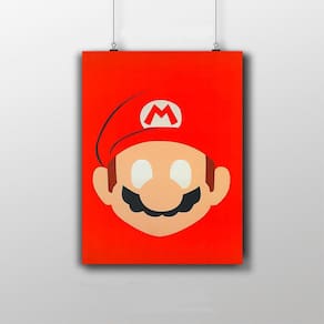 Placa Decorativa Super Mário Game Poster