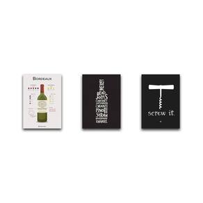 Kit 3 Placas Decorativas De Vinho Bebida Decoração Mdf