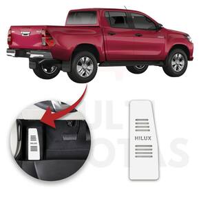 Descanso De Pé Toyota Hilux 16 A 21 Aço Escovado Prata