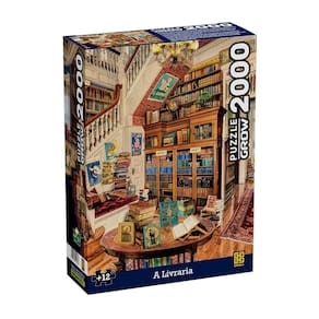 Quebra-cabeça A Livraria 2000 peças - GROW 70,8 x 97,8 cm