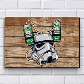 Placa Decorativa - Modelo P226 - Star Wars 30X20Cm Em Mdf