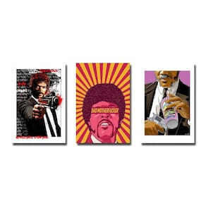 Kit 3 Placas Decorativas Pulp Fiction Vintage Arte Mdf