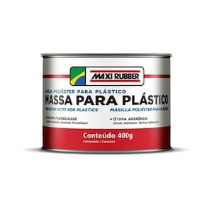 Massa Poliester Para Plastico 400G - Maxi Rubber