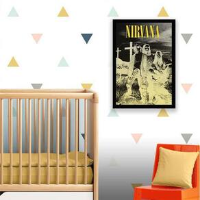 Quadro Decorativo Nirvana 34X23Cm - Moldura Branca