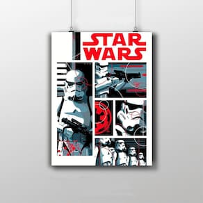 Placa Decorativa Star Wars - Stormtroopers Tropa