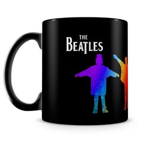 Caneca Personalizada Beatles 100% Preta (Mod.2)