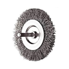 Escova Rotativa Circular Ondulada Com Haste 75Mm 14516 Rayco