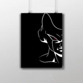 Placa Decorativa Freeza Black - Dragon Ball Anime