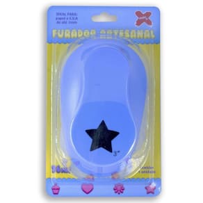 Furador Papel E Eva Gigante Estrela 76Mm