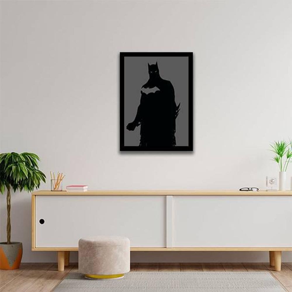 Quadro Decorativo Decorativo Silhueta Batman