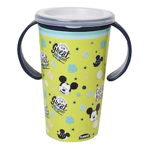 Copo De Treinamento Mickey Não Derrama Com Alça 360º 280Ml