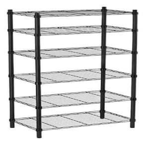 Estante De Aço Aramada Black 6 Prateleiras 180x60x35cm 300kg