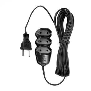 Extensão Elétrica 3 Tomadas Pl 5m - Preto