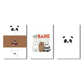 Kit 3 Placas Decorativas Ursos Sem Curso