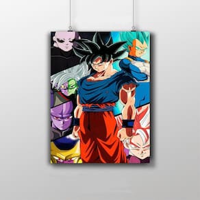 Placa Decorativa Dragon Ball Super Anime Poster