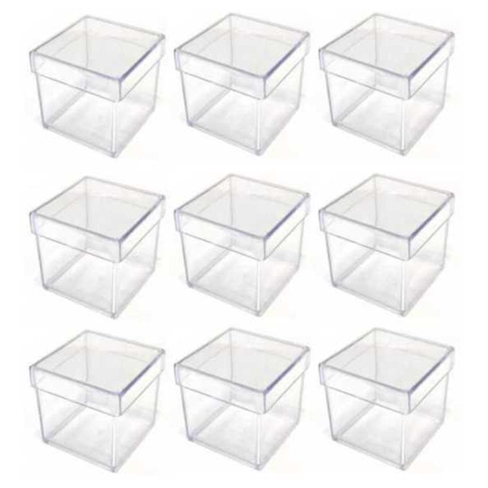 Caixinha Acrílica 5x5 Kit Com 50 Unidades