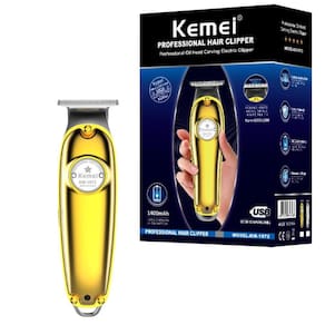 Máquina Acabamento Kemei KM 1972 Gold - Patenteada, 3h Uso