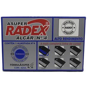 Almofada Carimbo Radex Azul Nr 04 Recarregável